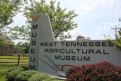 West Tennessee Agricultural Museum entrance sign